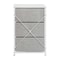 Flash Furniture White/Gray 3 Drawer Storage Dresser Organizer WX-5L20-X-WH-GR-GG - alternate 2